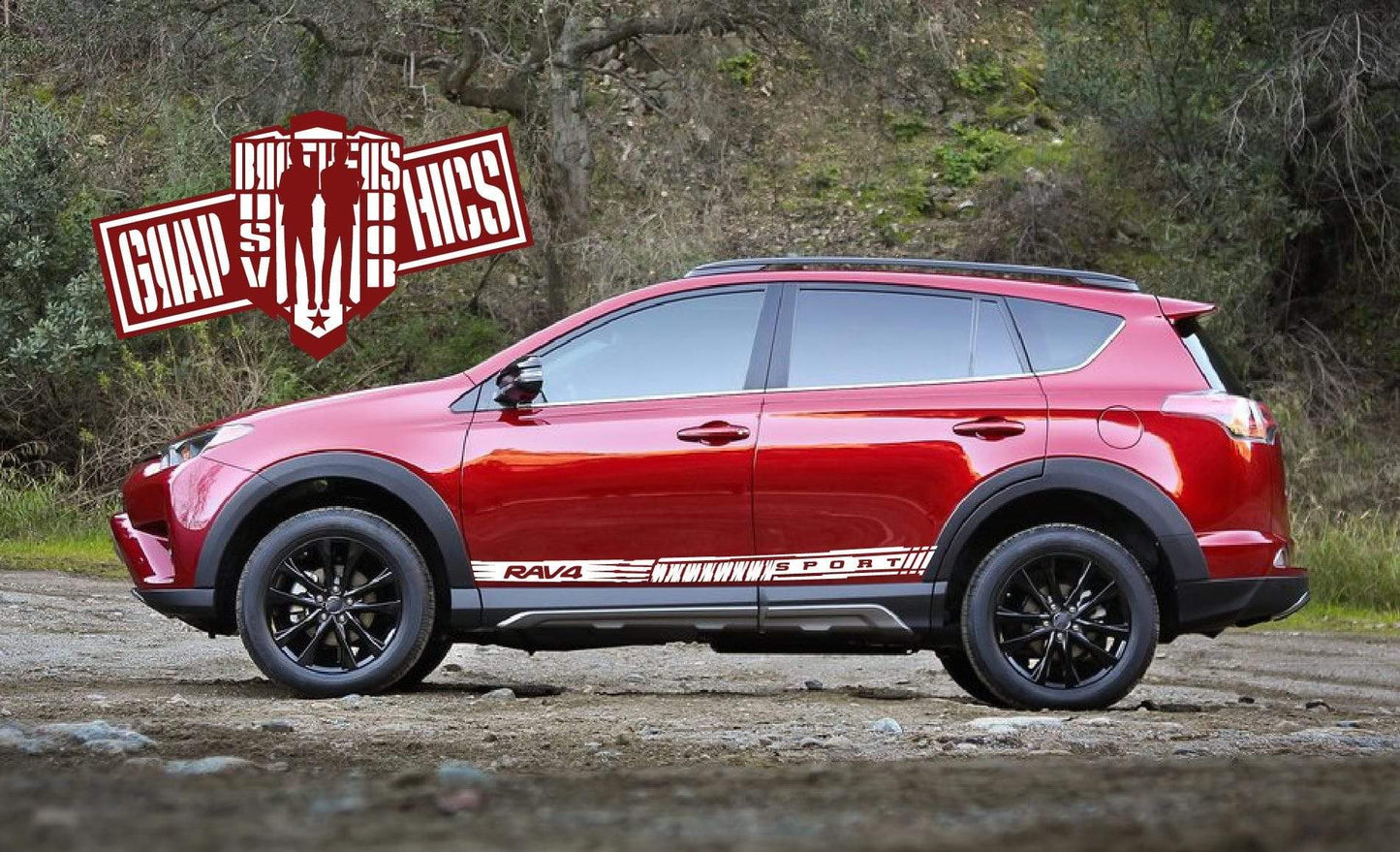 Vinyl Decal Racing Stickers Stripes For Toyota Rav4 2000-2020 - Brothers-Graphics