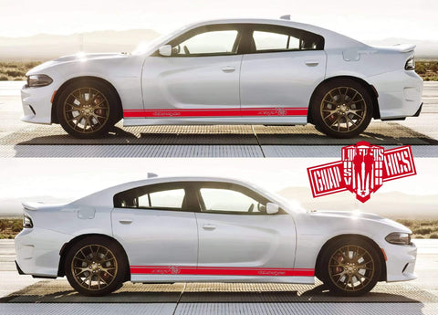 Vinyl Decal Side Door Stripe Sticker Graphics Kit Dodge Charger - Brothers-Graphics