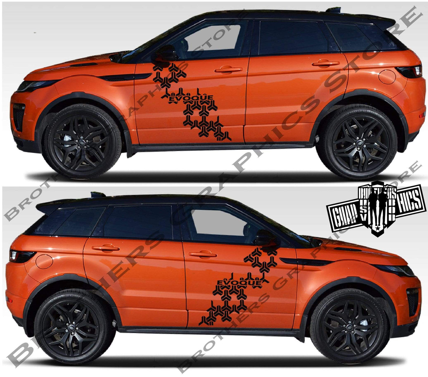 Vinyl Decal Side Stripe Sticker Graphics Kit For Range Rover Evoque - Brothers-Graphics