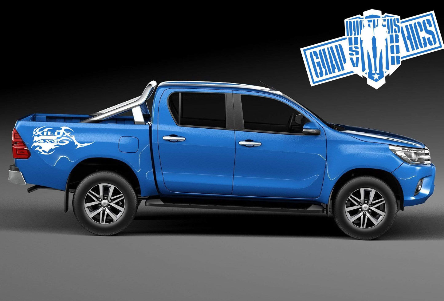 Vinyl Decal Sticker Vinyl Side Racing Stripes for Toyota Hilux