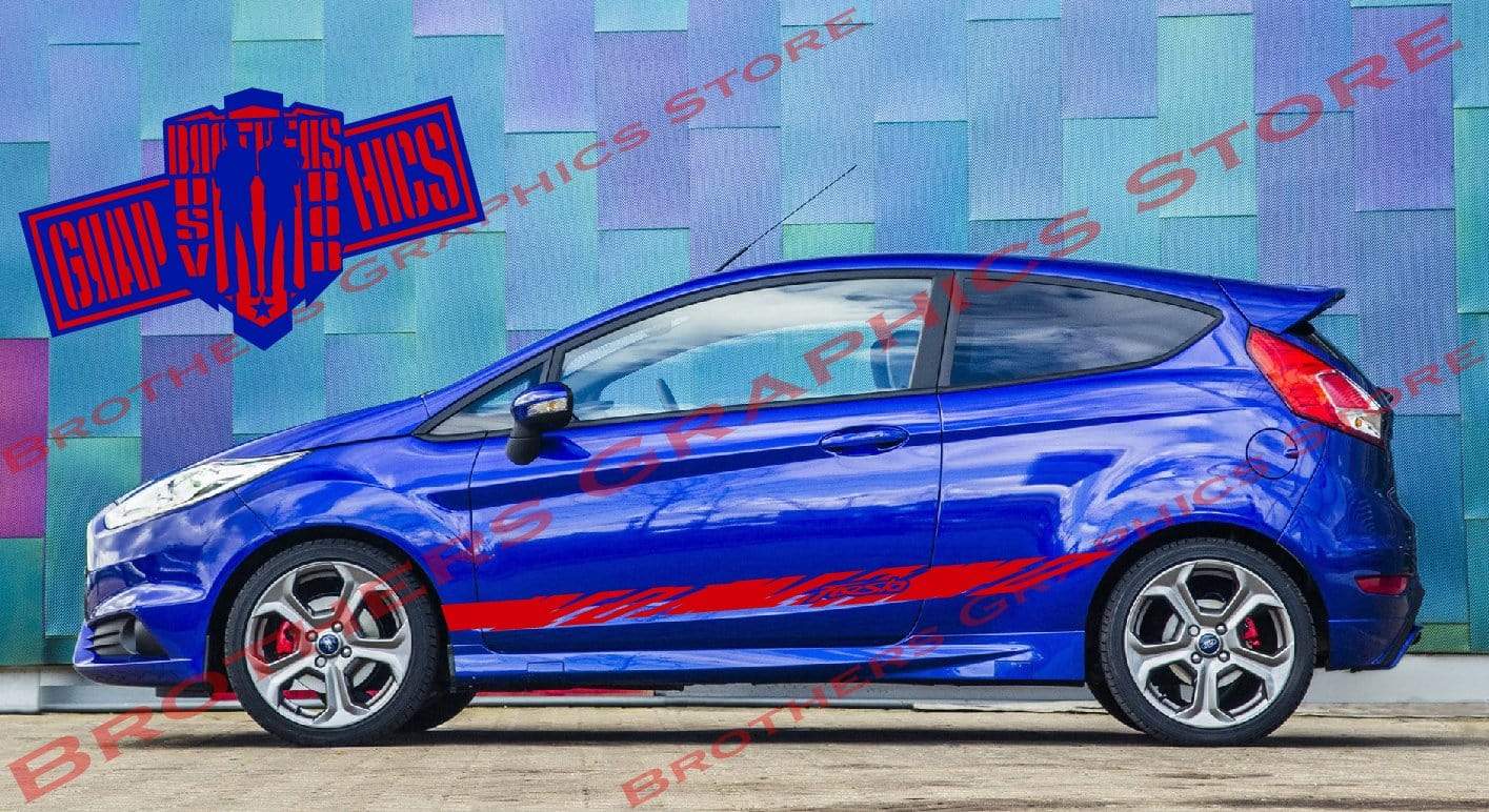 Premium Vinyl Sticker Compatible with Ford Fiesta Decorative car decals Personalized Design, 
Vehicle Enhancement, 
Sticker Street Auto