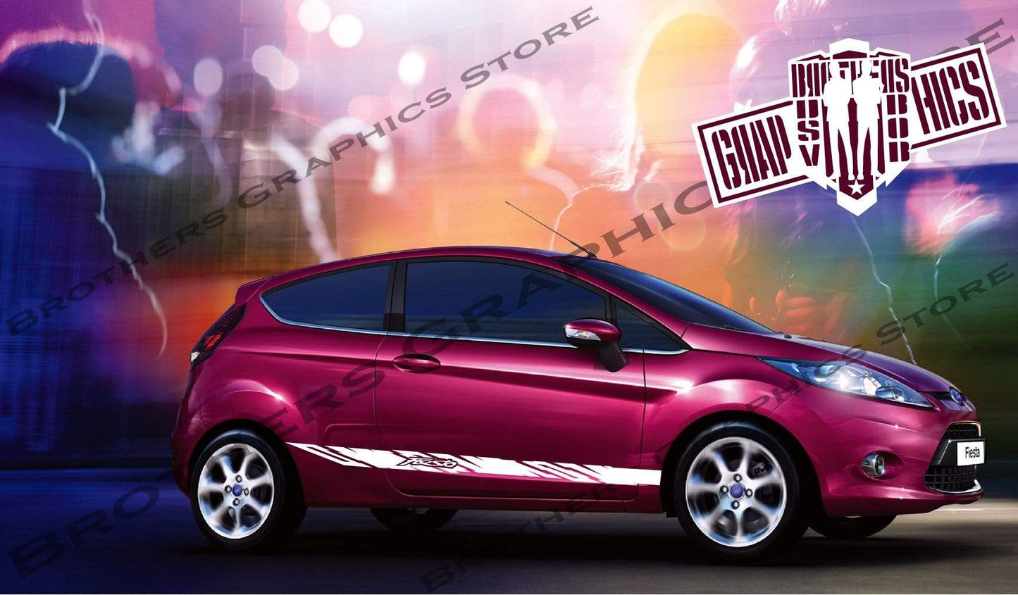 Premium Vinyl Sticker Compatible with Ford Fiesta Decorative car decals Personalized Design, 
Vehicle Enhancement, 
Sticker Street Auto