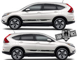 Vinyl Decals Racing Car Side Stickers Stripes For Honda CR-V - Brothers-Graphics