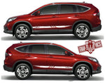 Vinyl Decals Racing Car Side Stickers Stripes For Honda CR-V - Brothers-Graphics