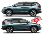 Vinyl Decals Racing Car Side Stickers Stripes For Honda CR-V - Brothers-Graphics