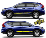 Vinyl Decals Racing Car Side Stickers Stripes For Honda CR-V - Brothers-Graphics