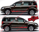 Vinyl Graphic Racing Decal Kit Sticker For Skoda Yeti - Brothers-Graphics