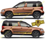 Vinyl Graphic Racing Decal Kit Sticker For Skoda Yeti - Brothers-Graphics