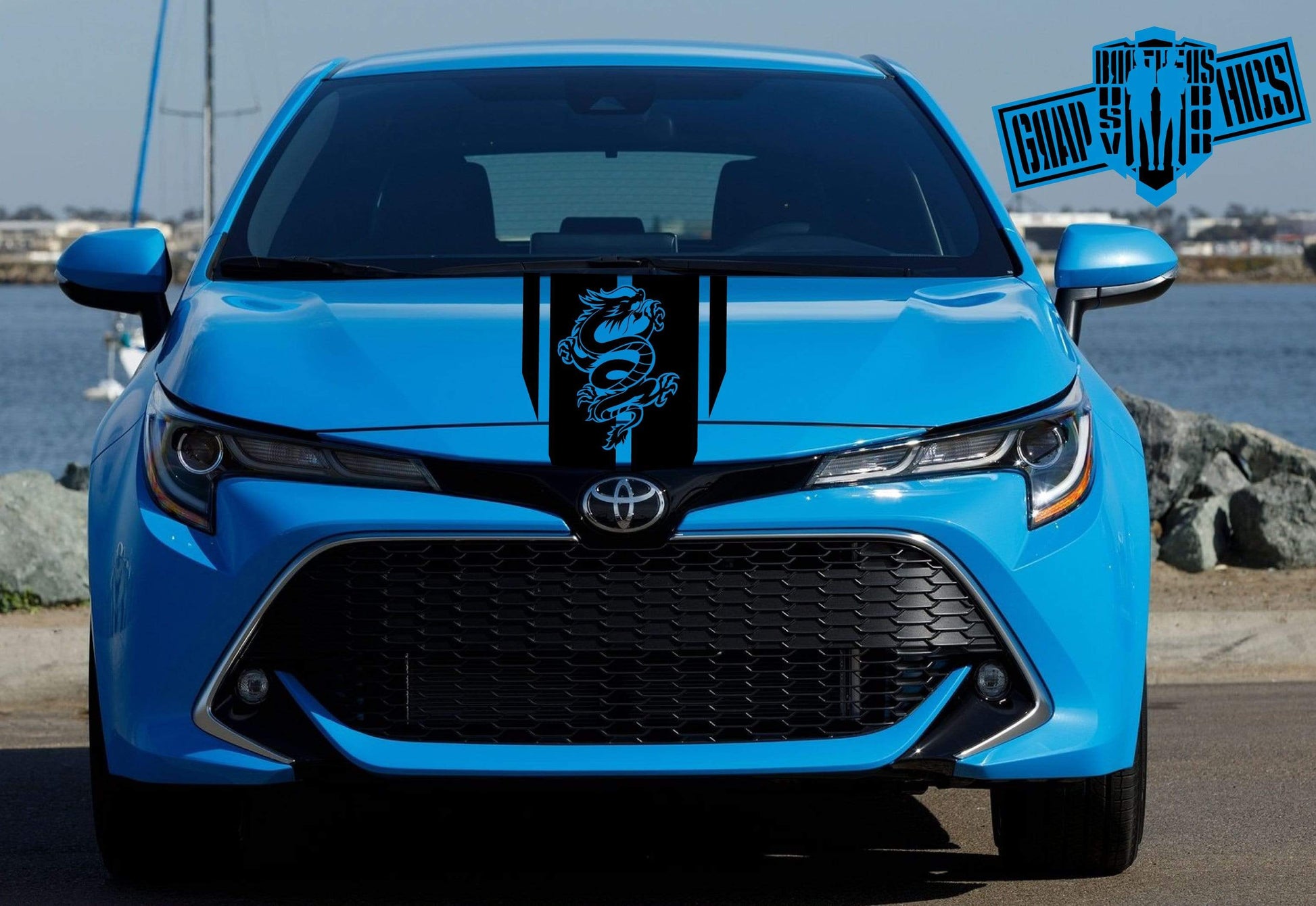 Vinyl Graphics Line Stripes For Toyota Corolla - Brothers-Graphics