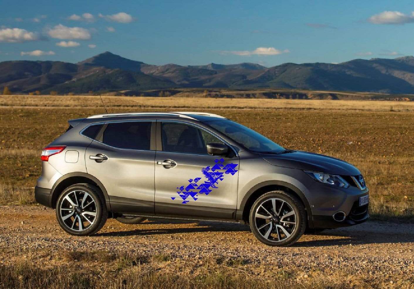 Autocollants graphiques en vinyle pour course - Décalcomanies uniques pour Nissan Qashqai
