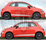 Vinyl Graphics Rally Decals Car Stickers fit Fiat Abarth 500