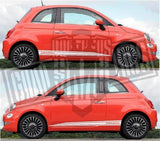 Vinyl Graphics Rally Decals Car Stickers fit Fiat Abarth 500