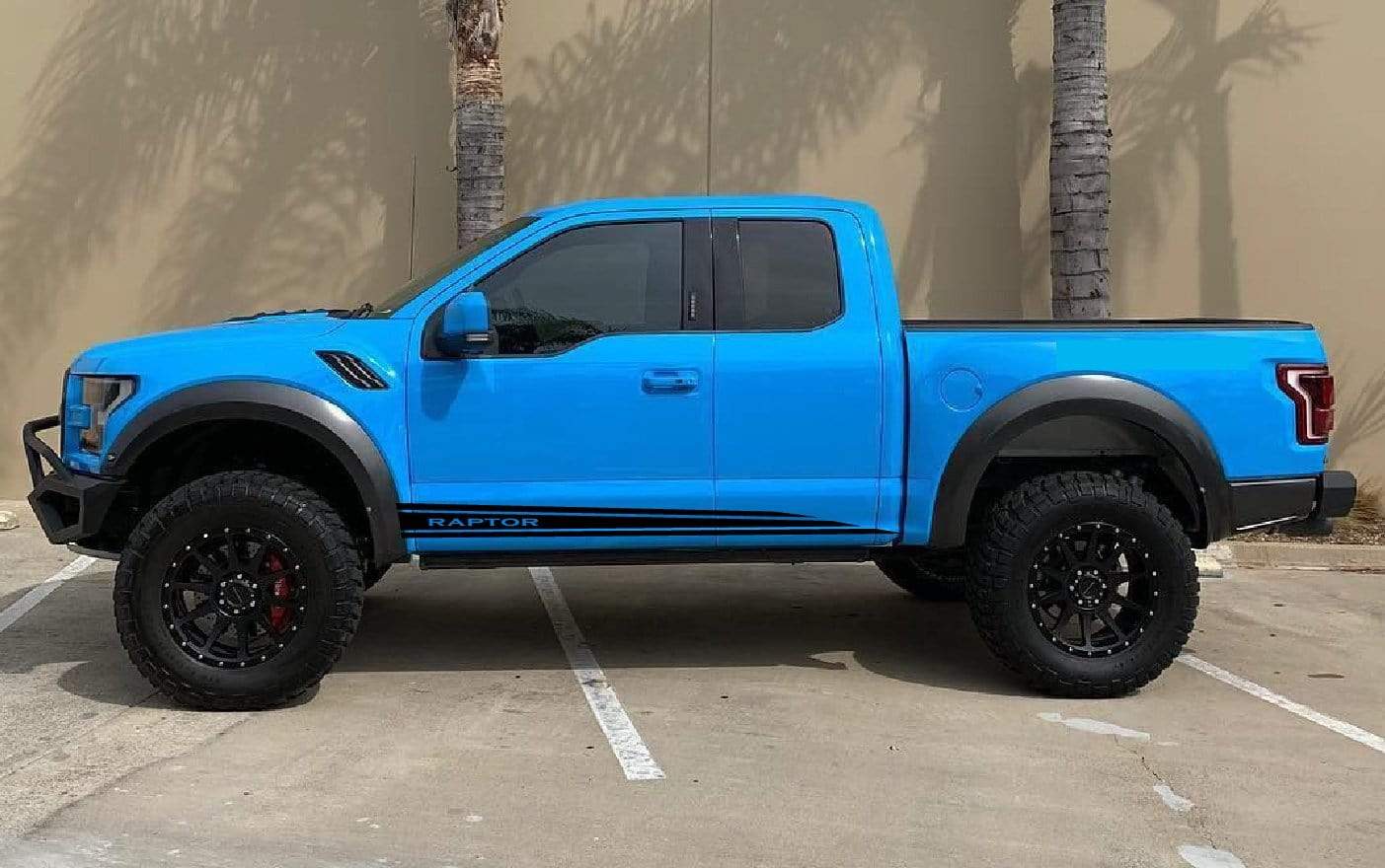 Vinyl Graphics Side Racing Stripes for Ford F-150 Raptor Design