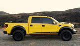 Vinyl Graphics Side Racing Stripes for Ford F-150 Raptor Design