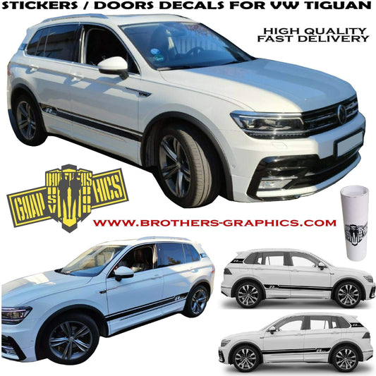 Premium Vinyl Decals For VW Tiguan Full complect NOT OEM