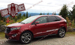 Premium Vinyl Stickers Compatible With Ford Edge Style Design Block Design