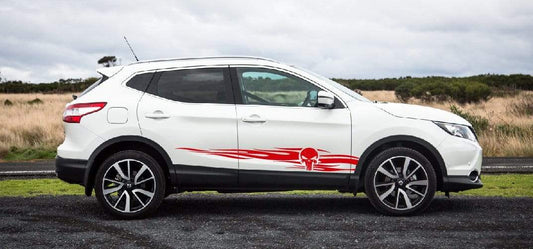 Vinyl Graphics Unique Stickers Skull Decals For Nissan Qashqai