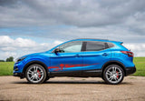 Autocollants graphiques en vinyle uniques en forme de crâne pour Nissan Qashqai