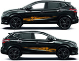 Autocollants graphiques en vinyle uniques en forme de crâne pour Nissan Qashqai
