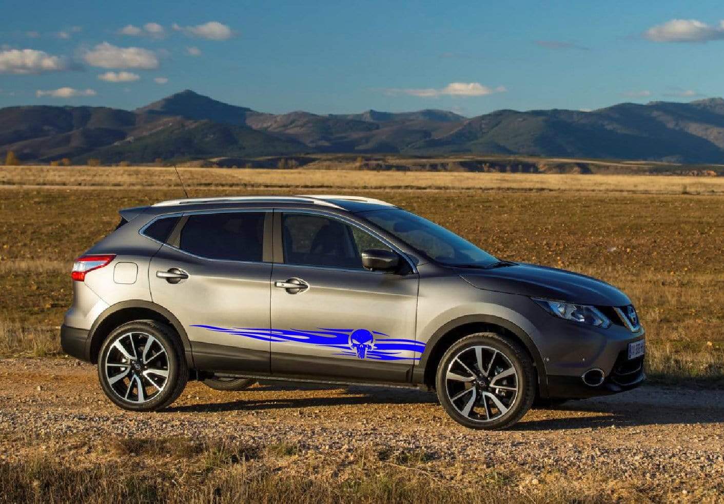 Vinyl Graphics Unique Stickers Skull Decals For Nissan Qashqai