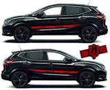 Vinyl Racing Stripe Stickers For Nissan Rogue - Brothers-Graphics