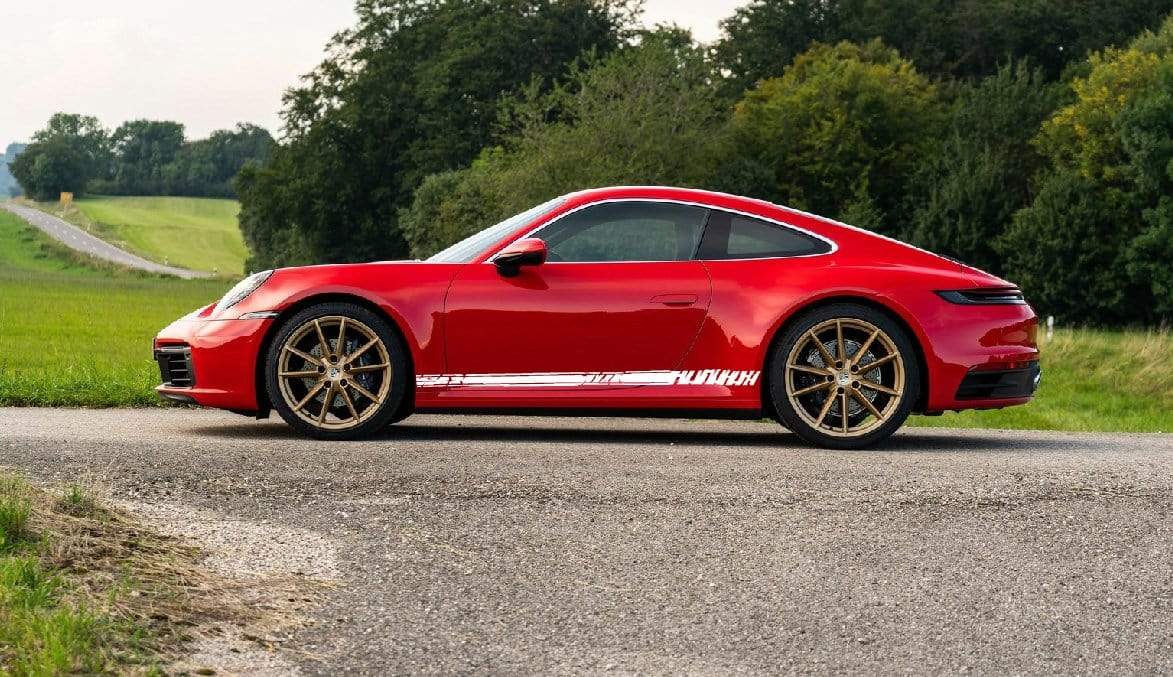 Vinyl Side Rally Racing Stripes for Porshe Universal decals