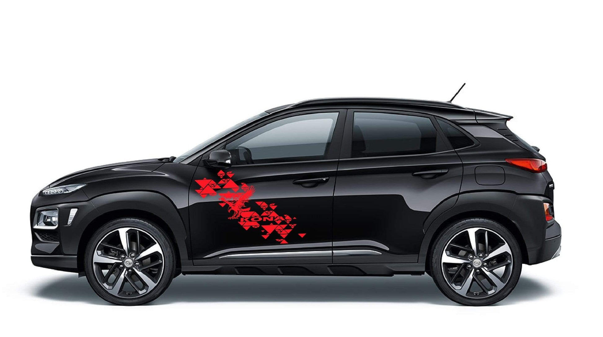 Premium Vinyl Sticker Compatible with Hyundai Kona Door Style Eagle design