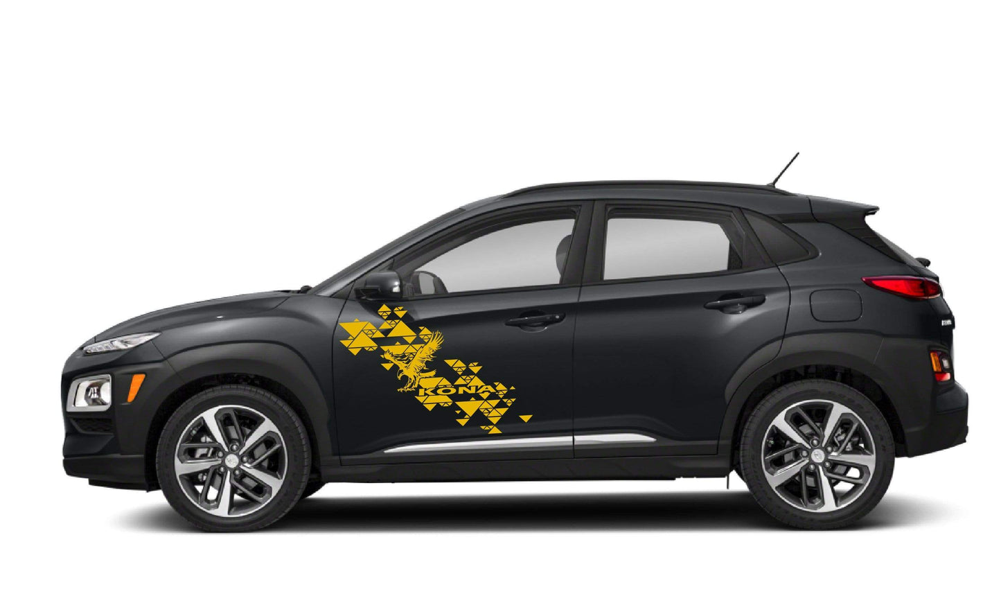 Premium Vinyl Sticker Compatible with Hyundai Kona Door Style Eagle design