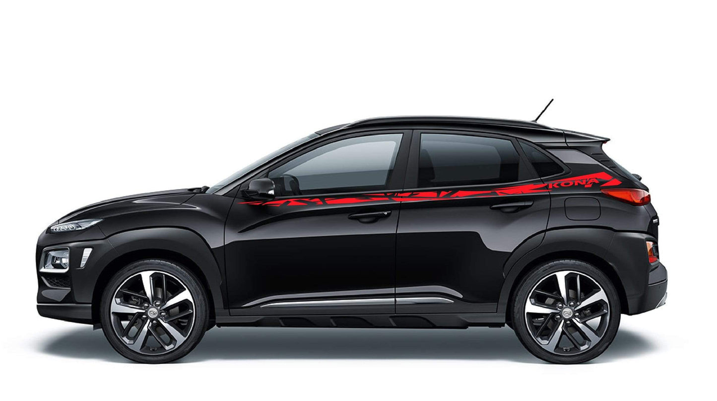 Premium Quality Vinyl Stickers Beautiful Graphics For Hyundai Kona BFF