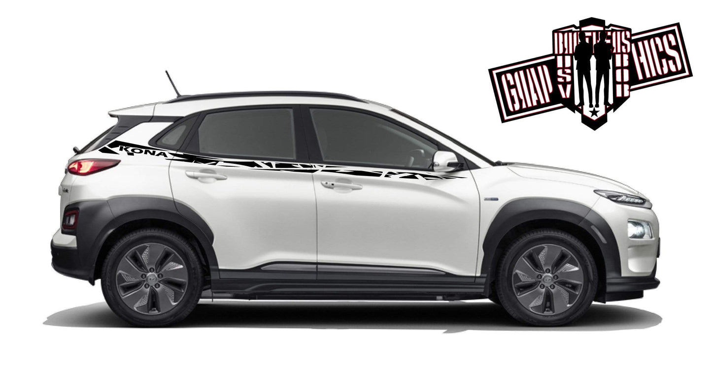 Premium Quality Vinyl Stickers Beautiful Graphics For Hyundai Kona BFF
