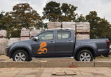 Vinyl Stickers Dragon Graphics line For Isuzu D-Max