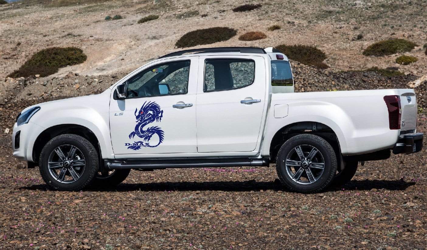 Premium Vinyl Stickers Compatible With Isuzu D-Max Dragon design Decorative car decals Car decals, 
Vinyl car stickers, 
Automotive decals, 
Custom car stickers, 
Car styling decals, 
Graphic car stickers,  
Decorative car decals, 
Car Styling, 
Premium Quality, 
Personalized Design, 
Vehicle Enhancement, 
Sticker Street Auto, 
Stylish Exclusive, 
Easy Application, 
Worldwide Delivery
