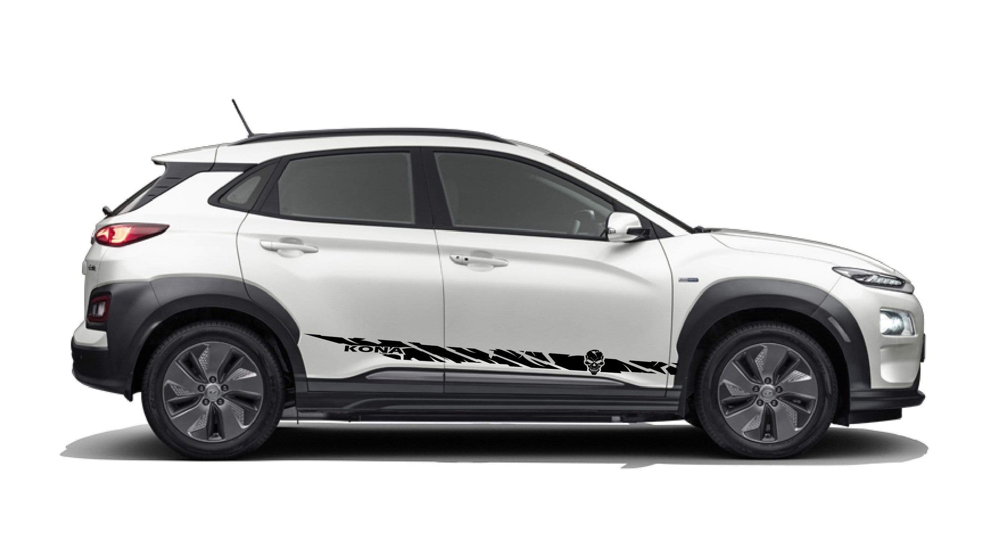 Premium Vinyl Sticker Compatible with Hyundai Kona New Skull Line design