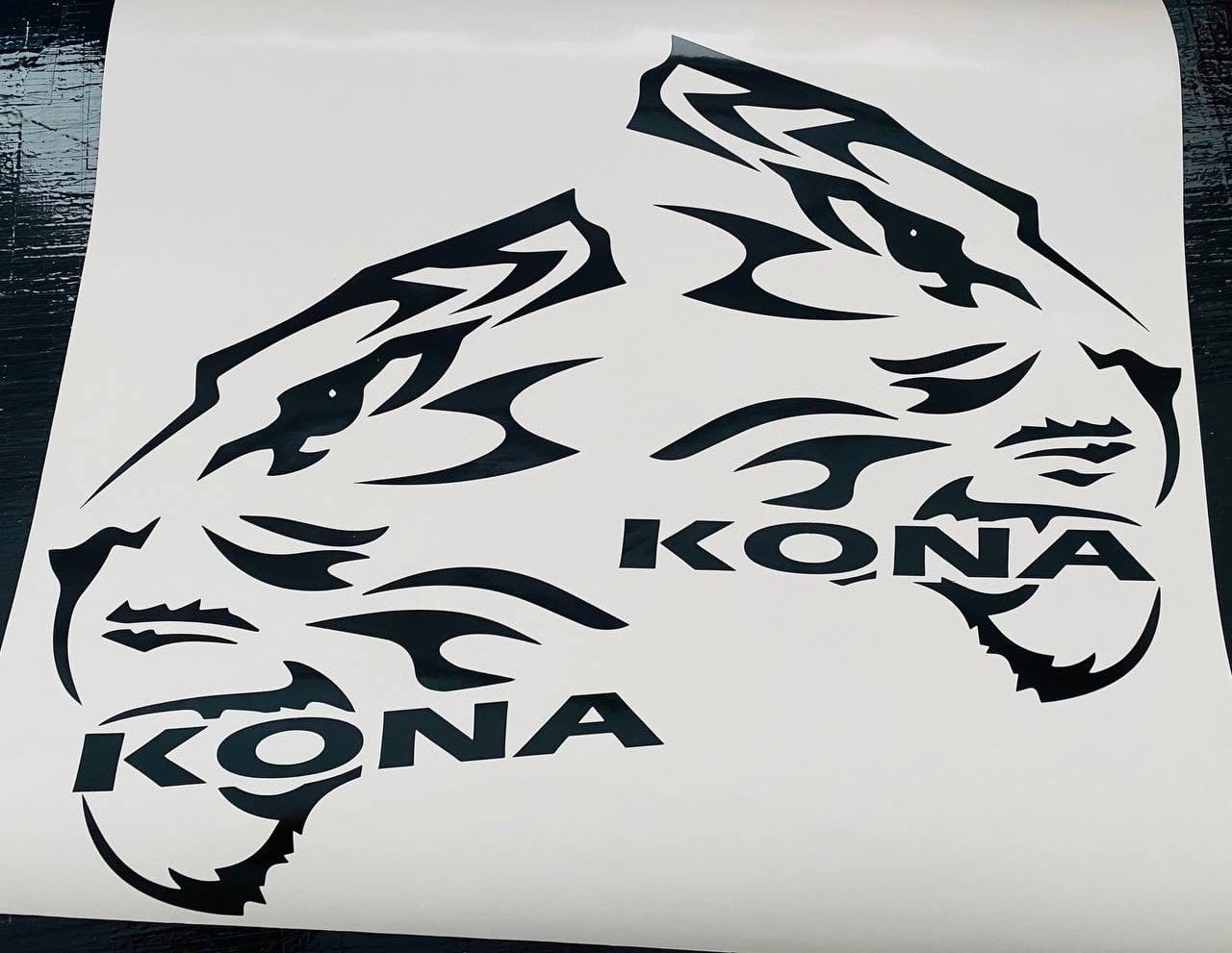 Premium Quality Stickers Compatible with Hyundai Kona New Personalized Tiger Design
