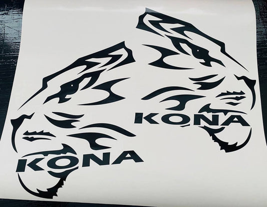 Premium Quality Stickers Compatible with Hyundai Kona New Personalized Tiger Design