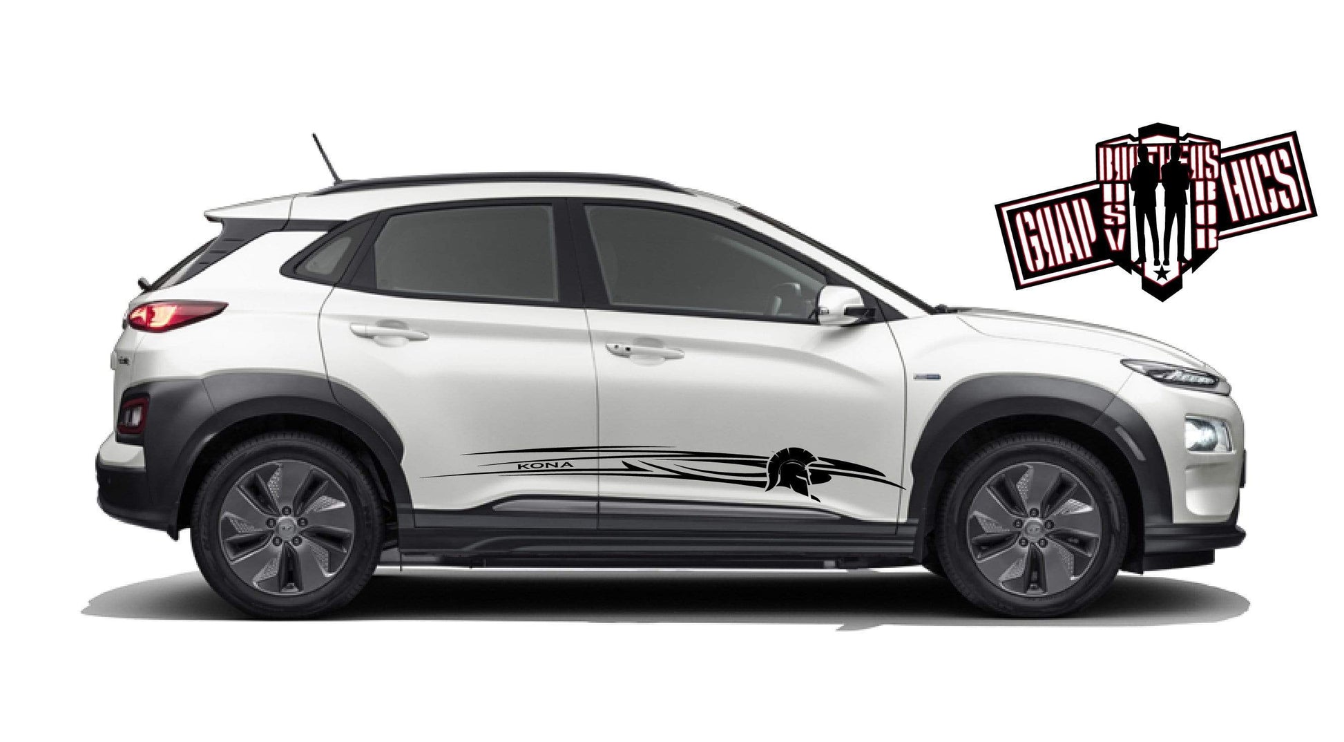 Premium Vinyl Sticker Compatible with Hyundai Kona New Tribal design