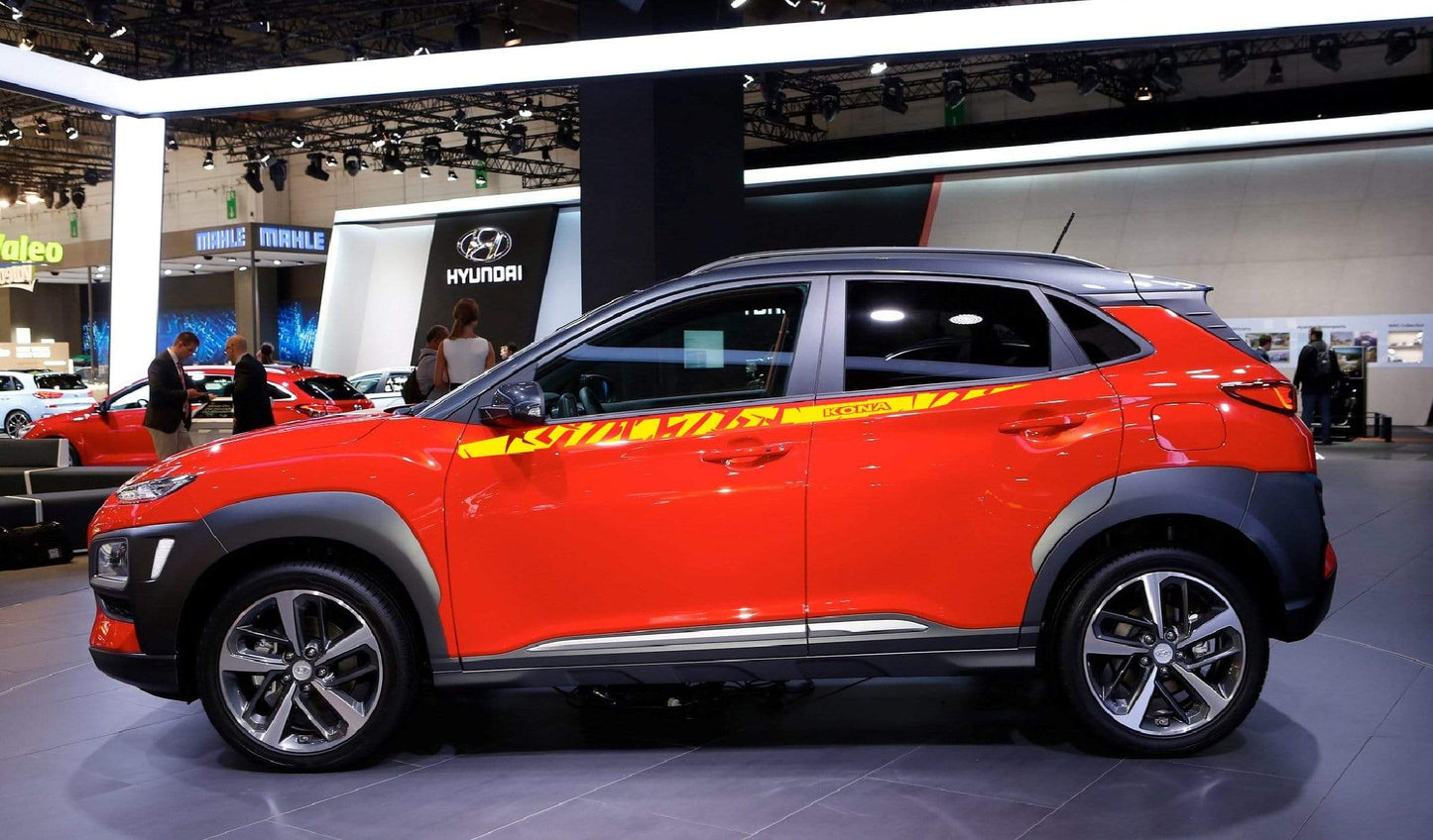 Premium Vinyl Sticker Compatible with Hyundai Kona New Zebra line design