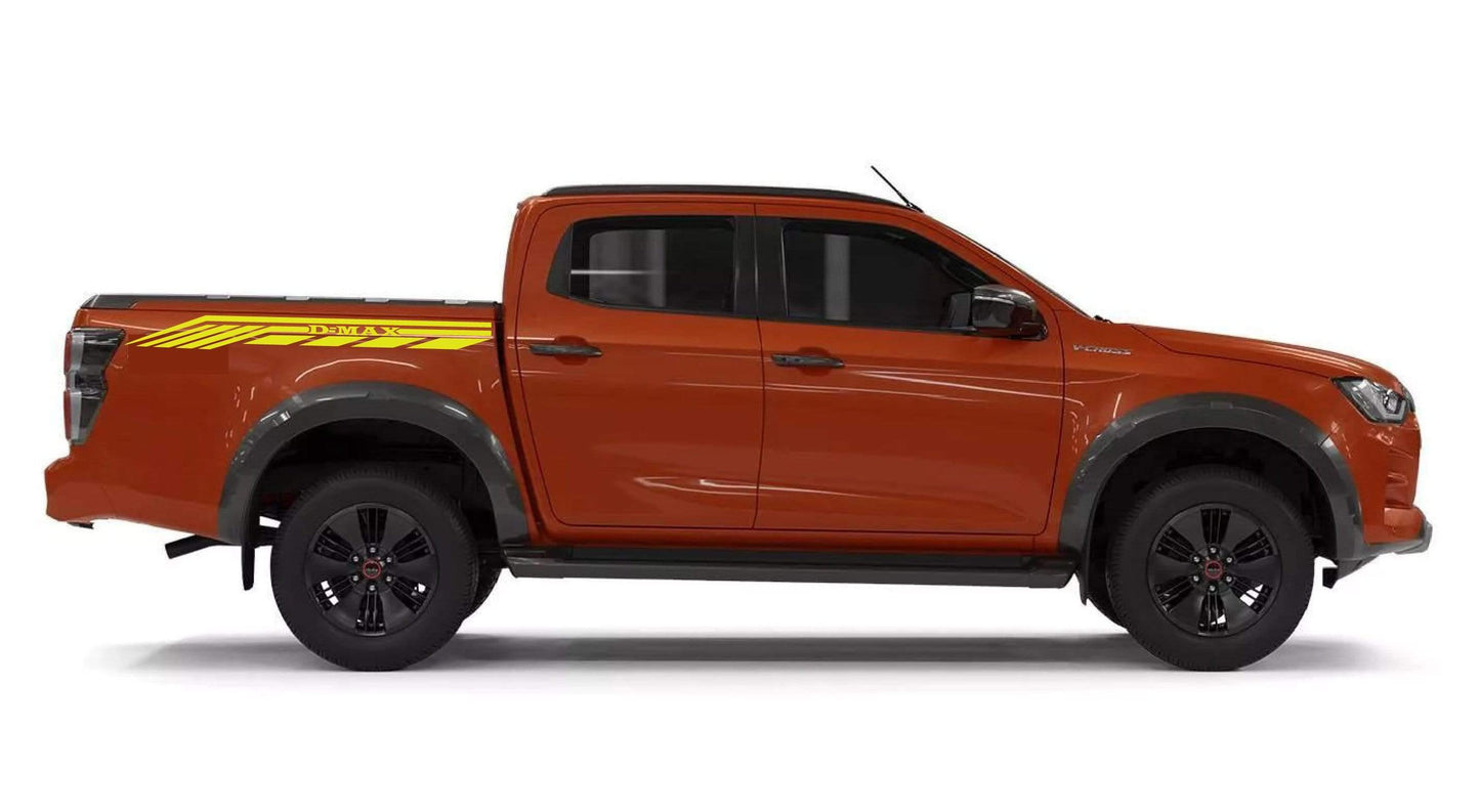 Autocollants en vinyle avec ligne graphique unique pour Isuzu D-Max