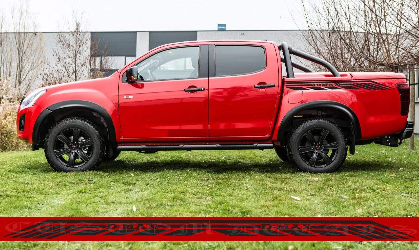 Autocollants en vinyle avec ligne graphique unique pour Isuzu D-Max
