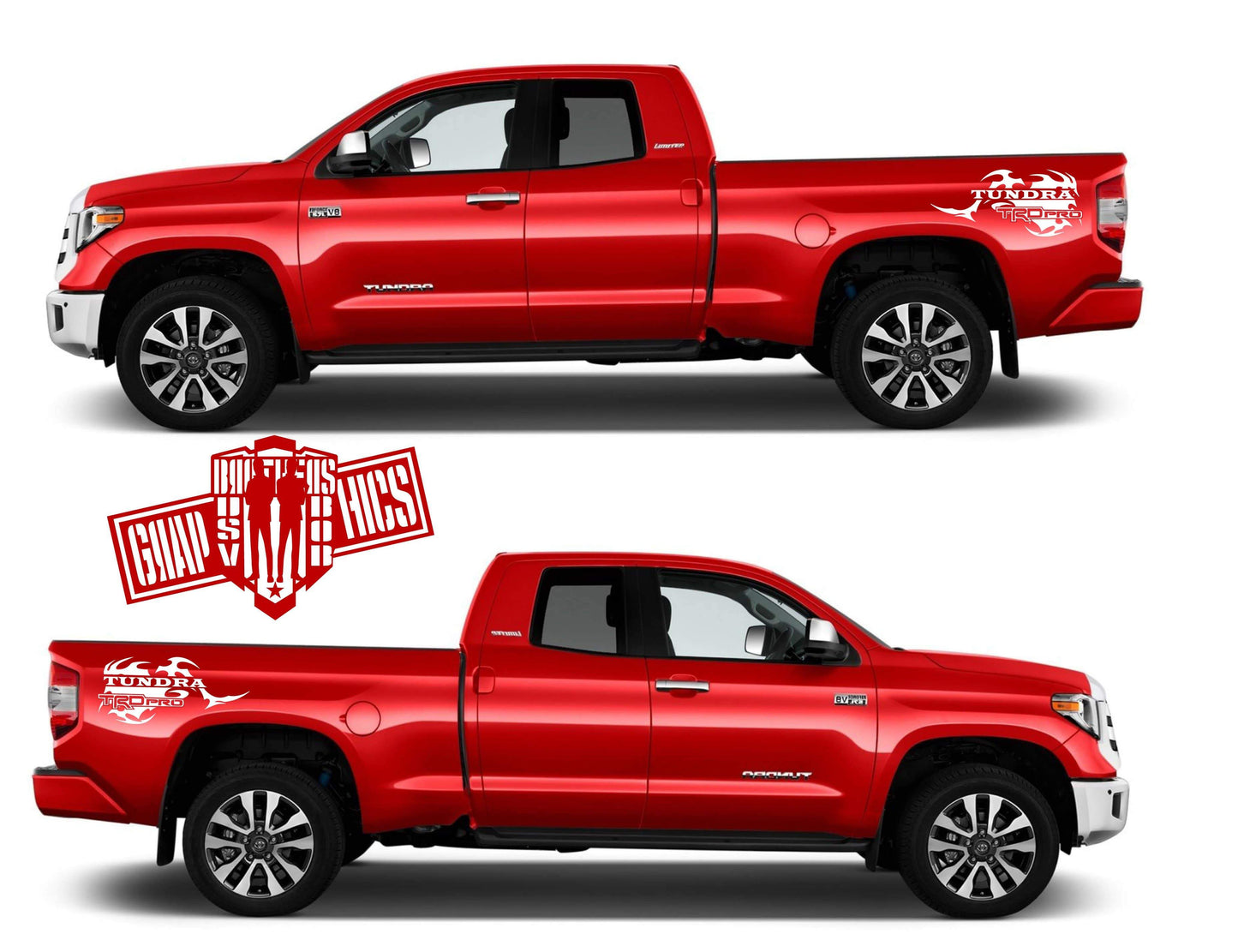 Vinyl Stripes For Toyota Tundra 2002-2019 - Brothers-Graphics