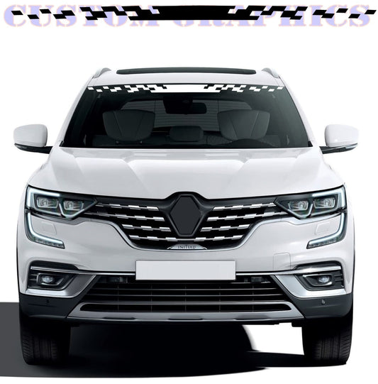 Vinyl Graphics Window decal Design Graphic Racing Stripes Compatible with Renault Koleos