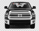 Vinyl Graphics Windshield Decal Compatible with Toyota Tacoma / Tundra TRD PRO