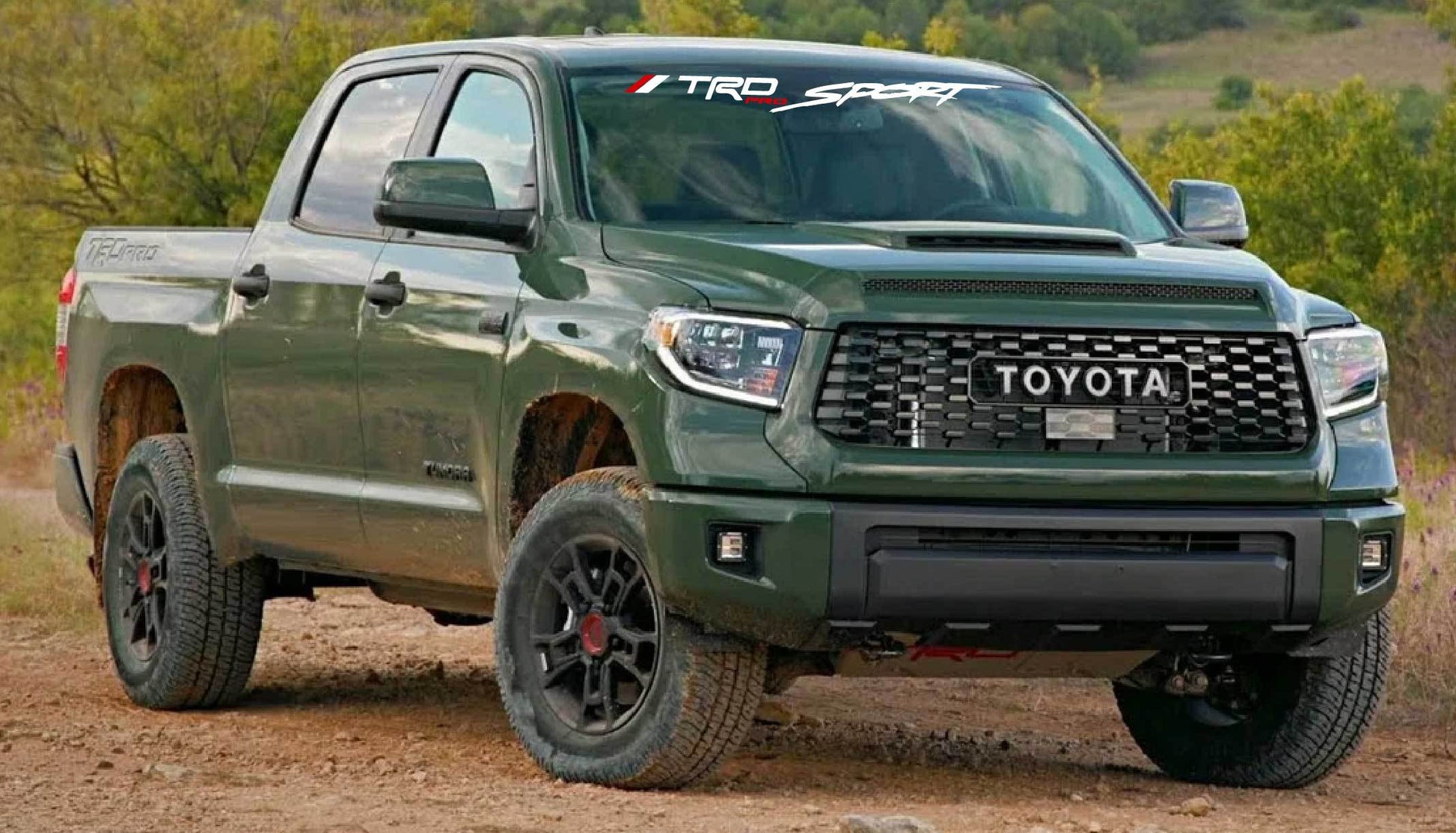 Premium Windshield Sticker Compatible with Toyota Tundra Toyota Tacoma TRD PRO Sticker Street Auto