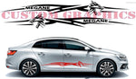 Vinyl Graphics Wolf Line Design Graphic Racing Stripes Compatible with Renault Megane